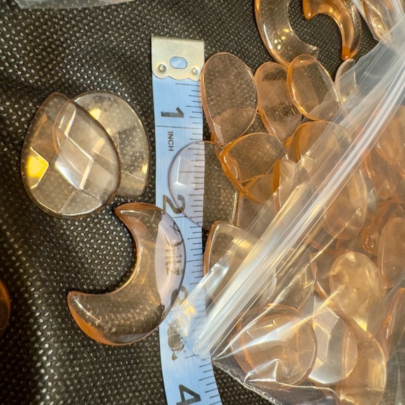 Gemstones lot of yellow citrine quartz and Czech glass - Picture 5 of 8